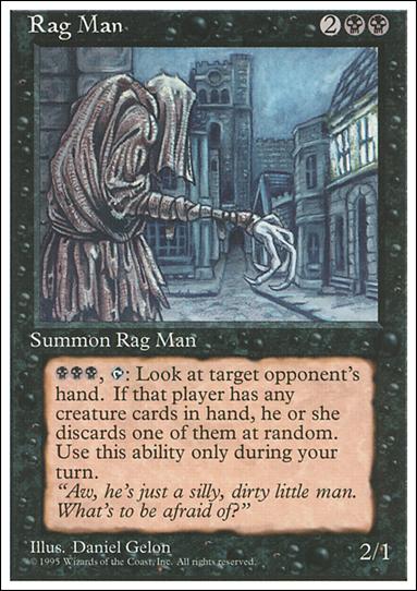 Magic the Gathering: 4th Edition (Base Set) card 155 Rag Man