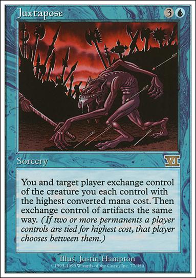 Magic the Gathering: 6th Edition (Base Set) card 77 Juxtapose