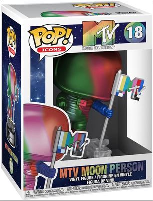 POP! Icons figure 18-C MTV Moon Person (Rainbow)