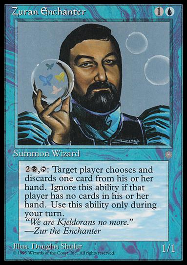 Magic the Gathering: Ice Age (Base Set) card 110 Zuran Enchanter