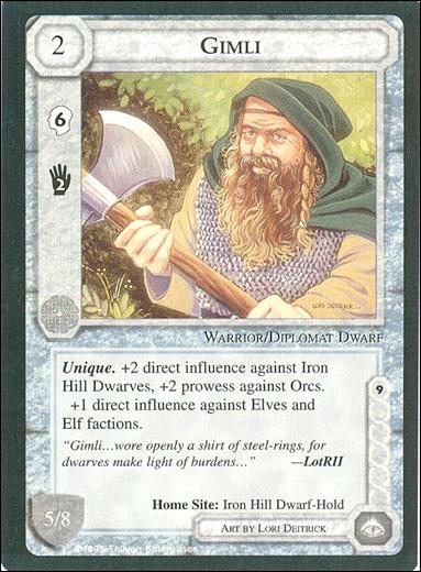 Middle-Earth: The Wizards (Base Set) card 183 Gimli