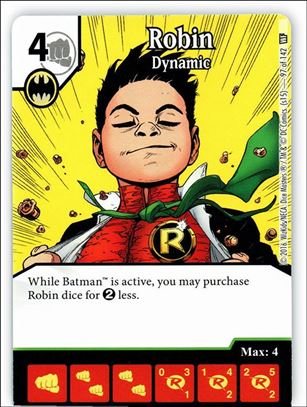 DC Comics Dice Masters World's Finest card 97 Robin: Dynamic