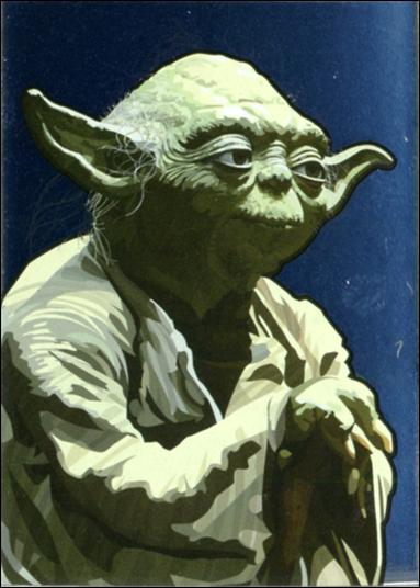 Star Wars Galaxy: Series 5 (Foil Subset) card 15 Yoda Silver Foil