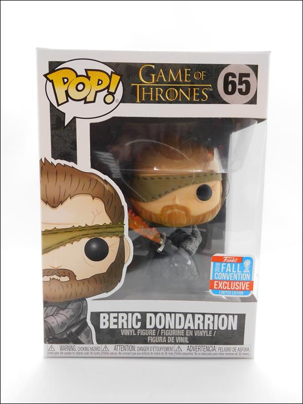 POP! Game of Thrones figure 65 Beric Dondarrion (Fall Convention Exclusive)