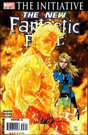 Fantastic Four (1961) issue 547-B Dynamic Forces (Signed by Michael Turner) 1/10