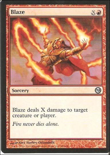 Magic the Gathering: Duels of the Planeswalkers (Base Set) card 39 Blaze