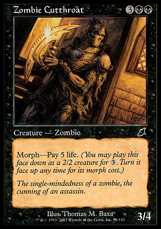 Magic the Gathering: Scourge (Base Set) card 81 Zombie Cutthroat