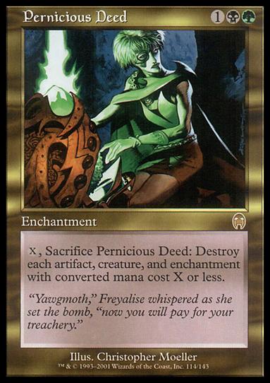 Magic the Gathering: Apocalypse (Base Set) card 114 Pernicious Deed