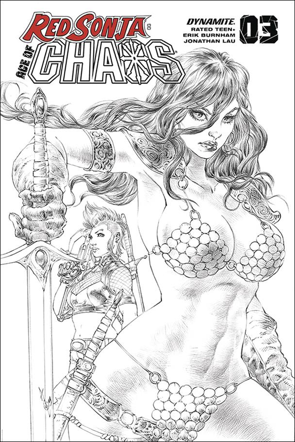 Red Sonja: Age of Chaos issue 3-T Alan Quah 1:50 Sketch Cover