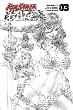 Red Sonja: Age of Chaos issue 3-T Alan Quah 1:50 Sketch Cover