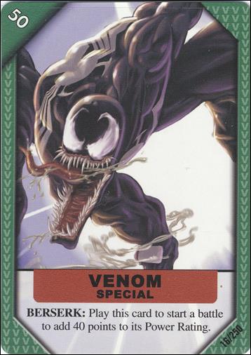 Marvel ReCharge: Inaugural Edition (Base Set) card 16 Venom Special: Berserk