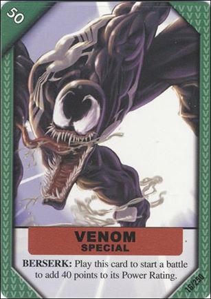 Marvel ReCharge: Inaugural Edition (Base Set) card 16 Venom Special: Berserk