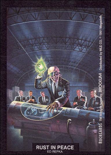 Rock Cards (Artwork Stick-on Subset) card nn-11 Rust In Peace - Ed Repka