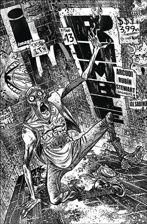 Rumble (2017) issue 13 David Rubin Black & White Cover