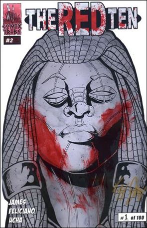 Red Ten issue 2-C Bloodsmear Cover (Sign by James & Feliciano) 1/100