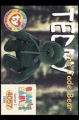 Beanie Babies Series 1 (Base Set) card 134 Teddy the Jade Bear