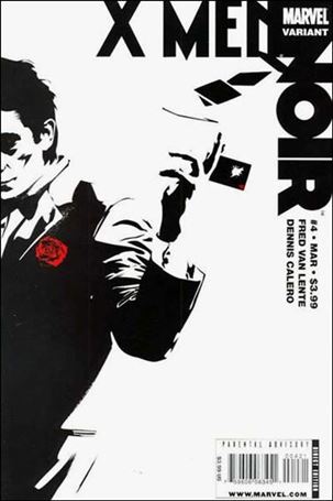 X-Men Noir issue 4-B Black and White Cover