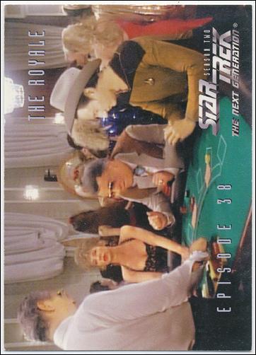 Star Trek: The Next Generation - The Episode Collection Season Two (Base Set) card 170 The Royale, Episode 38B