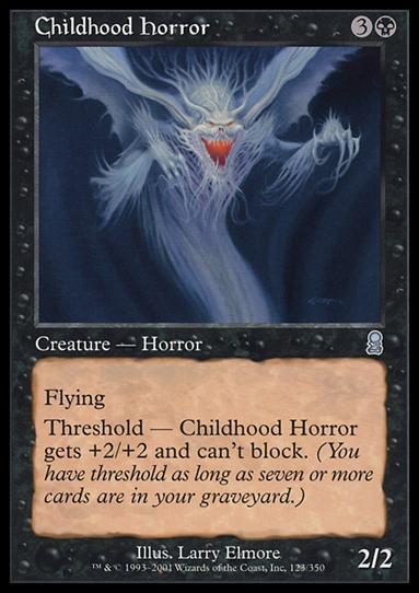 Magic the Gathering: Odyssey (Base Set) card 123 Childhood Horror