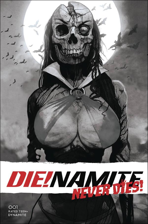 Die!namite Never Dies issue 1-Q Arthur Suydam 1:25 Black & White Cover