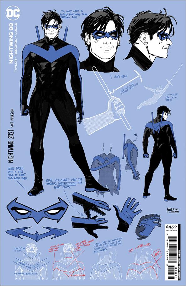 Nightwing (2016) issue 88-C Bruno Redondo 1:25 Design Cardstock Cover