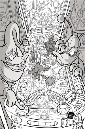 Darkwing Duck (2025) issue 4-K Ciro Cangialosi B&W Virgin 1:15 Cover