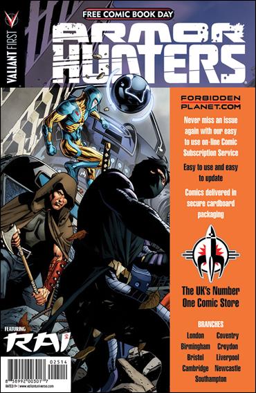 Valiant FCBD 2014 Armor Hunters Special issue nn-BV Forbidden Planet Cover