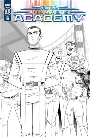 Star Trek: Picard's Academy issue 1-C Sweeney Boo 1:10 B&W Cover