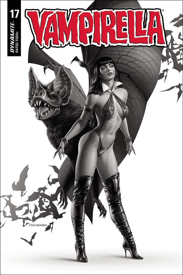 Vampirella (2019) issue 17-R Vitali Iakovlev 1:40 Black & White Cover
