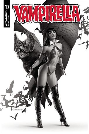 Vampirella (2019) issue 17-R Vitali Iakovlev 1:40 Black & White Cover