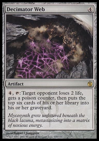 Magic the Gathering: Mirrodin Besieged (Base Set) card 105 Decimator Web