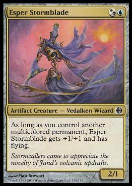 Magic The Gathering: Alara Reborn (Base Set) card 132-B Esper Stormblade (foil)