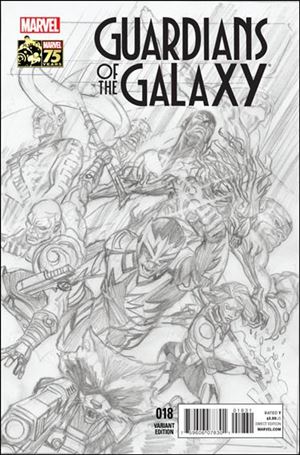 Guardians of the Galaxy (2013) issue 18-C Alex Ross 1:200 75th Anniversary Sketch Cover 