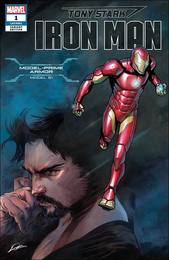 Tony Stark: Iron Man issue 1-BJ Alexander Lozano "Model-Prime Armor" Cover