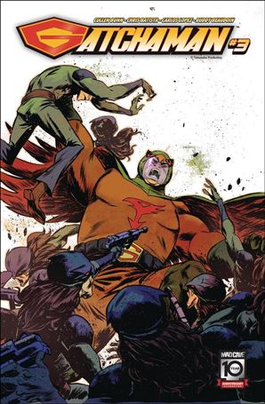 Gatchaman issue 3-B Sanford Greene Cover