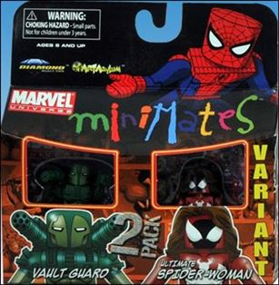 Marvel Minimates figure 87-B Vault Guard and Ultimate Spider-Woman
