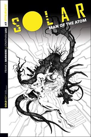Solar: Man of the Atom (2014) issue 7-D Jonathan Lau 1:25 Black & White Cover