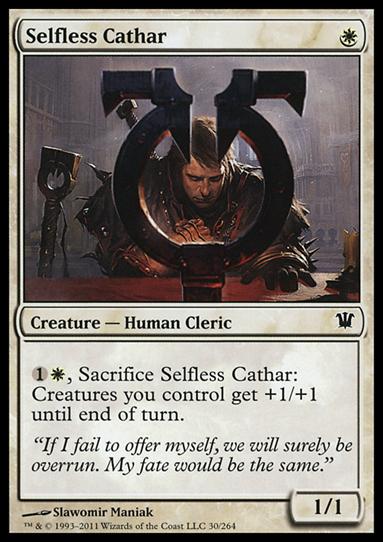 Magic the Gathering: Innistrad (Base Set) card 30 Selfless Cathar