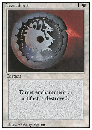 Magic the Gathering: Revised (Base Set) card 17 Disenchant