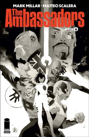 Ambassadors issue 6-B Matteo Scalera B&W Cover