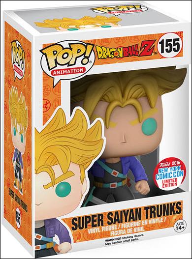 POP! Animation figure 155 Super Saiyan Trunks NYCC 2016