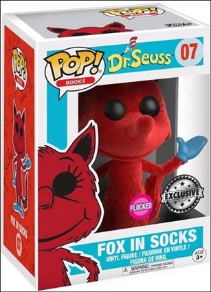 POP! Books figure 7-B Fox in Socks (Flocked) GameStop Exclusive
