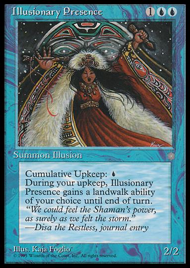 Magic the Gathering: Ice Age (Base Set) card 76 Illusionary Presence