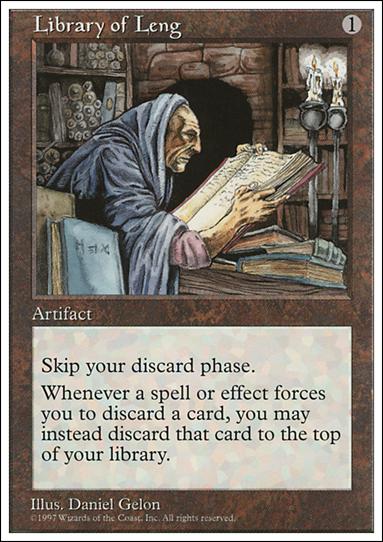 Magic the Gathering: 5th Edition (Base Set) card 388 Library of Leng