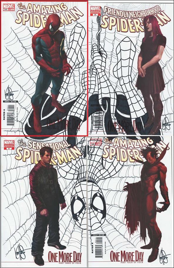 Amazing Spider-Man (1963) issue 544-J DF Djurdjevic Cvr OMD Set Sgn & Rmkd by K Haeser