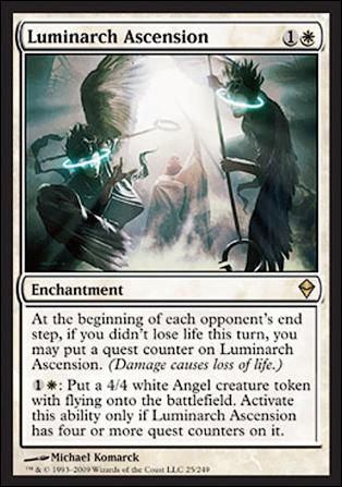 Magic The Gathering: Zendikar (Base Set) card 25 Luminarch Ascension