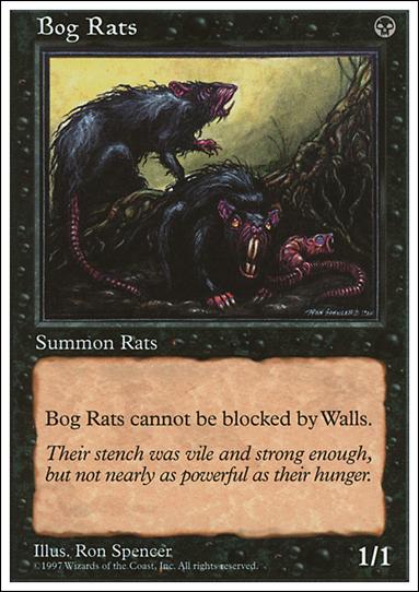 Magic the Gathering: 5th Edition (Base Set) card 146 Bog Rats