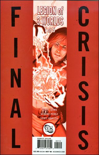 Final Crisis: Legion of Three Worlds issue 1-D George Perez Red Lightning Lad "Sliver" Cover