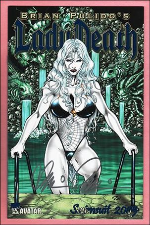 Lady Death: Swimsuit Special issue 2005-F Royal Blue Foil Cover w/COA 1/100