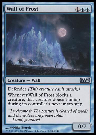 Magic the Gathering: 2010 Core Set (Base Set) card 80 Wall of Frost